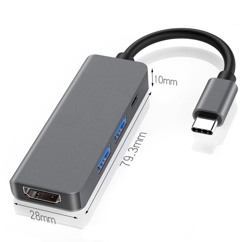 Adaptador USB C a HDMI 4K, USB 3.0 Tipo C PD SD TF, Estación de Acoplamiento, Divisor para MacBook, iPad, Samsung S10, Dex, Laptop