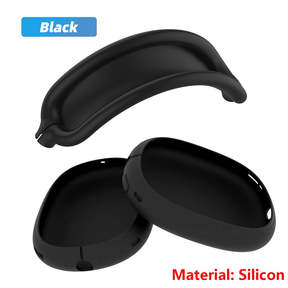 Funda transparente suave antiarañazos para AirPods Max TPU inalámbrico a prueba de golpes funda protectora para auriculares