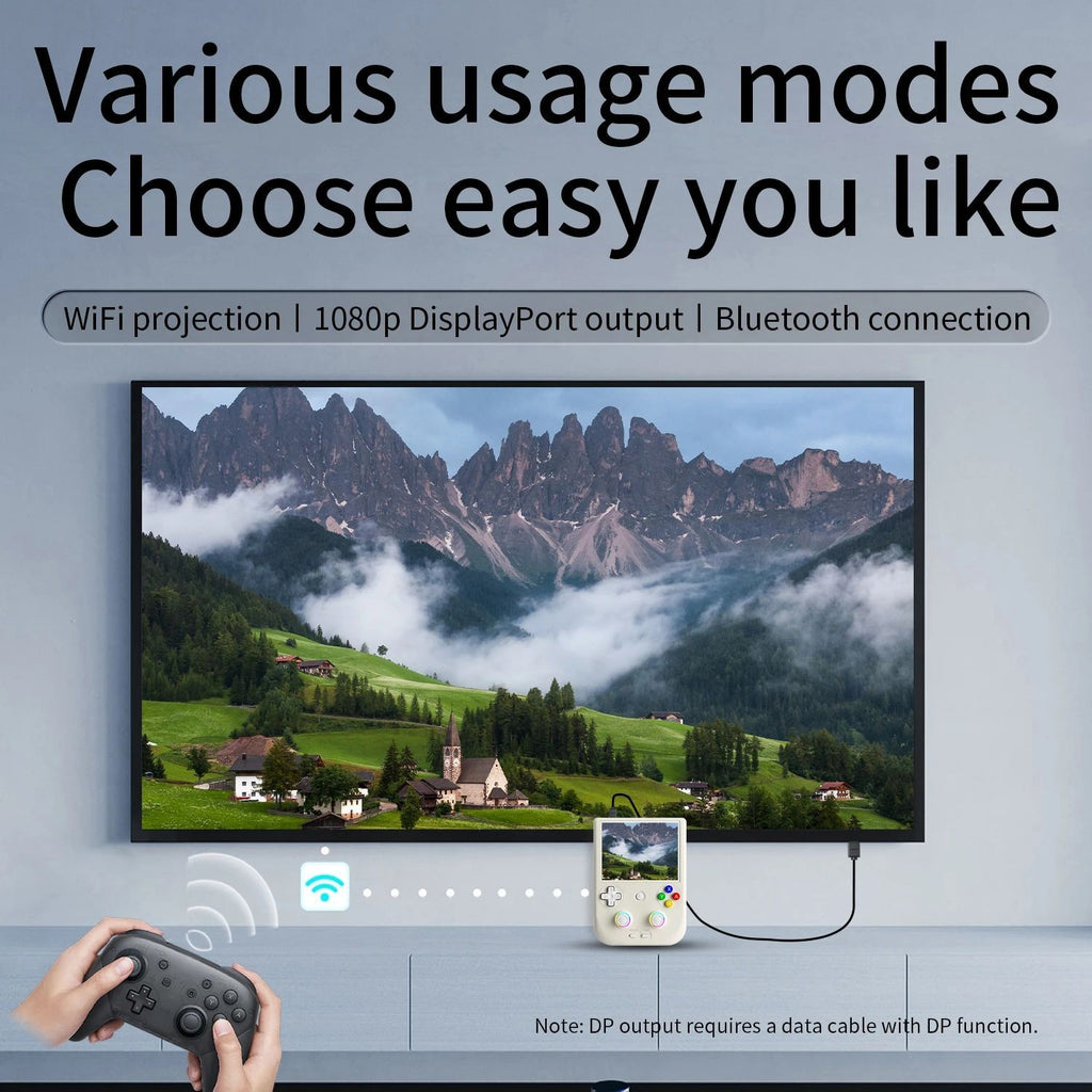 ANBERNIC-consola de juegos portátil RG 406V, pantalla multitáctil IPS de 4 ", Android13, videojuegos Retro, juego 512G, RG406V, compatible con 1080p DP