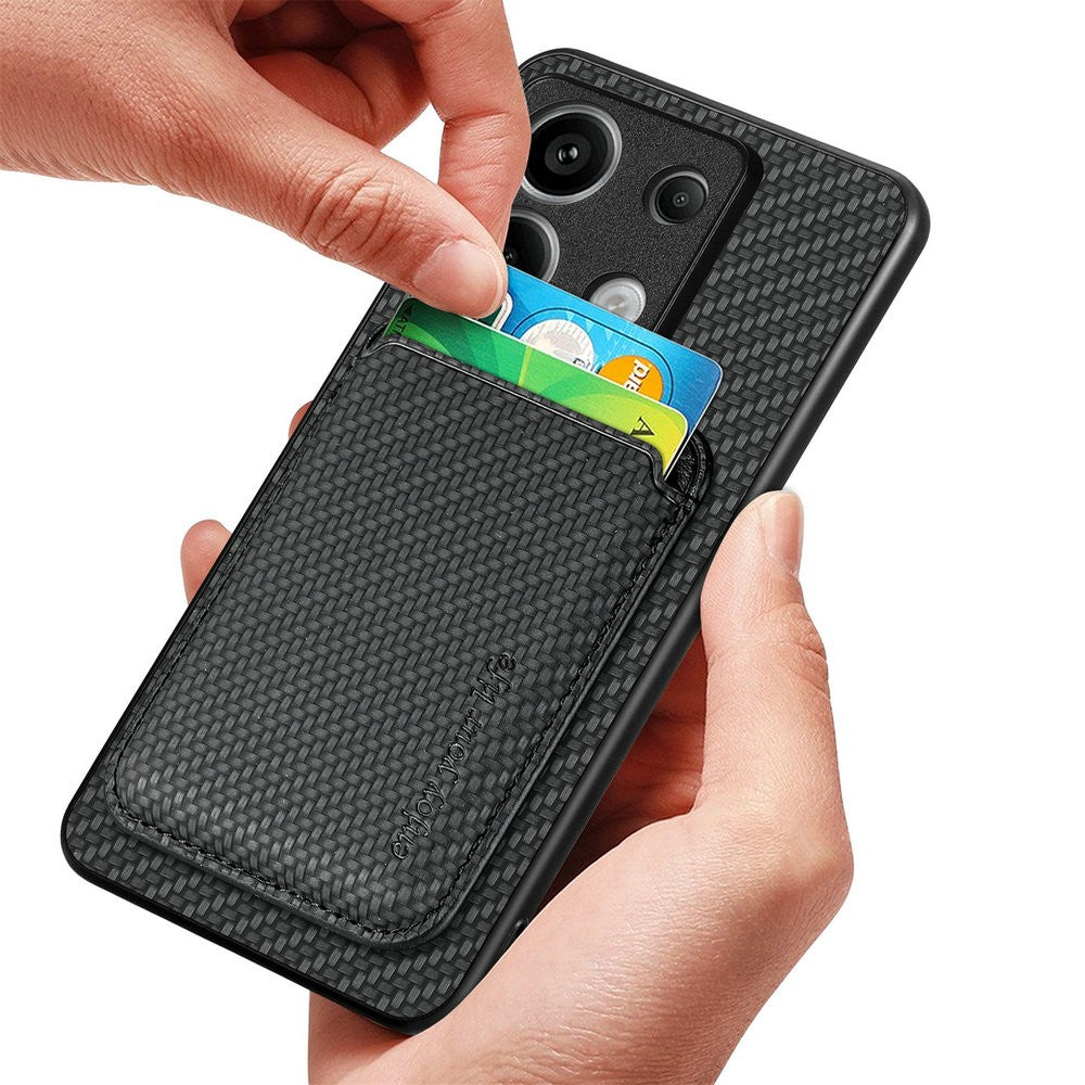 Funda de Cuero Desmontable 2 en 1 con Imán para Xiaomi Redmi Note 15 5G 4G, Funda con Ranuras para Tarjetas, Carcasa Trasera para Redmi Note 14 Pro Plus 13 14C