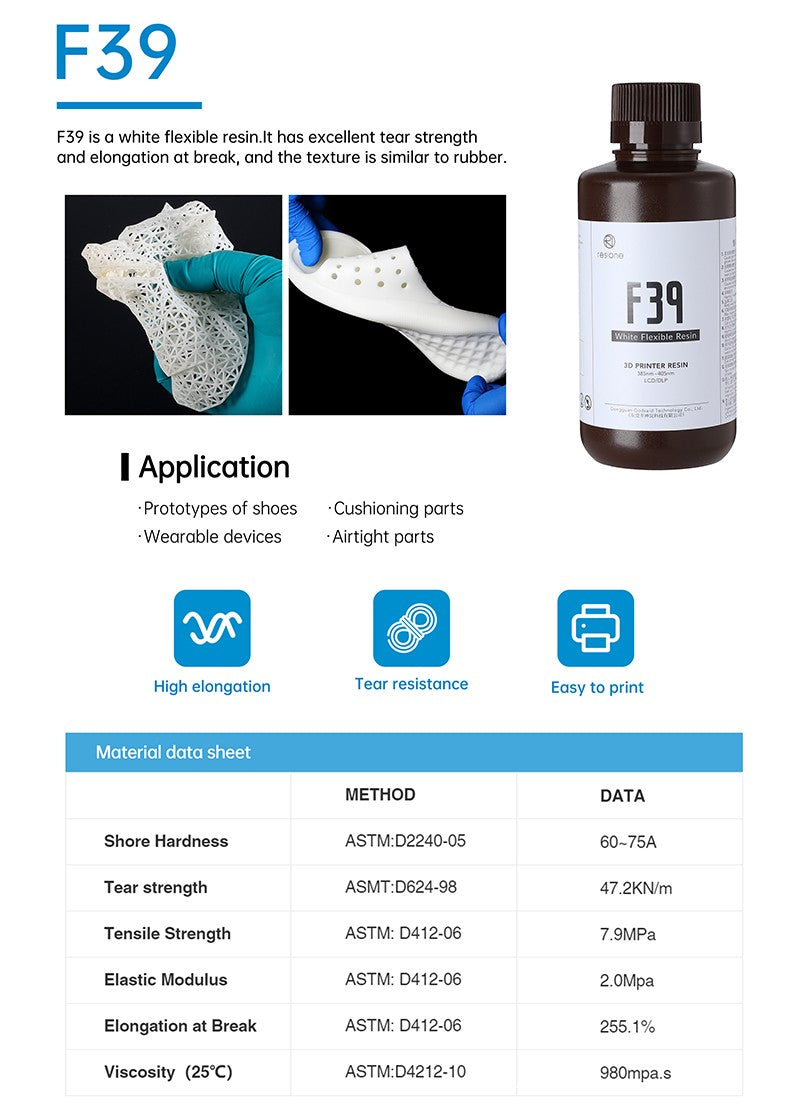 Resione 1KG ABS como impresora 3d resistente resina fotopolímero UV para Elegoo Anycubic resina 3d Photon resina líquida