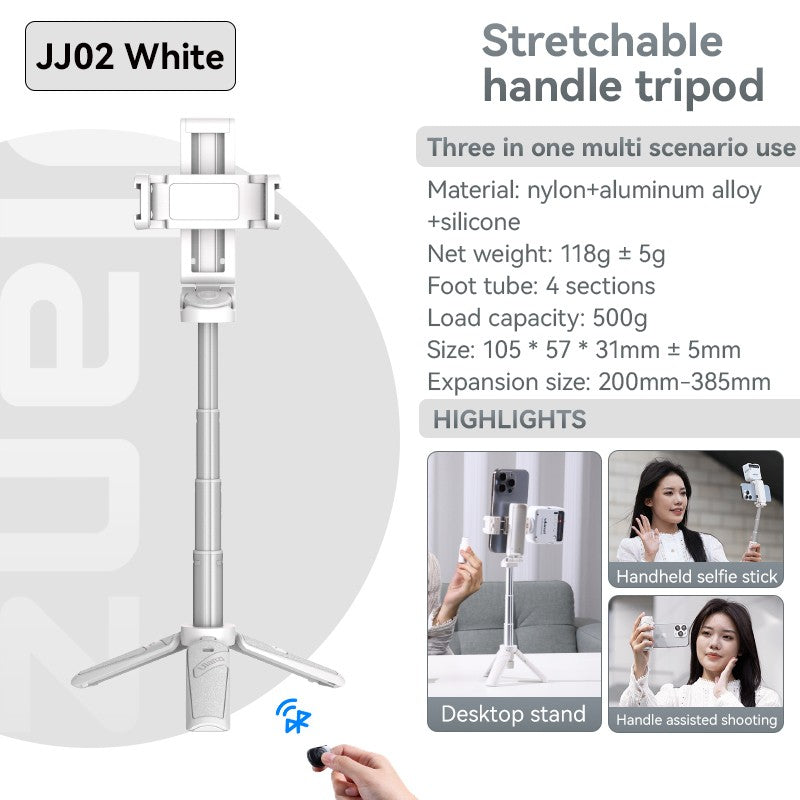 ULANZI JJ02 trípode para palo de Selfie trípode de teléfono con agarre extensible con control remoto desmontable 2 zapatos fríos tamaño de bolsillo Mini soporte para teléfono