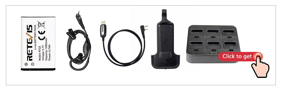 Retevis RT622 Mini Walkie Talkie 2 unidades PMR446 Radio portátil bidireccional con PTT Ideal para restaurantes y hoteles
