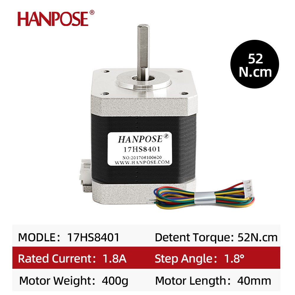 20 piezas Motor paso a paso Nema 17 17HS8401 con línea DuPont 4 conductores Nema17 H48mm longitud 1.8A para impresora 3D Motor de 42 pasos