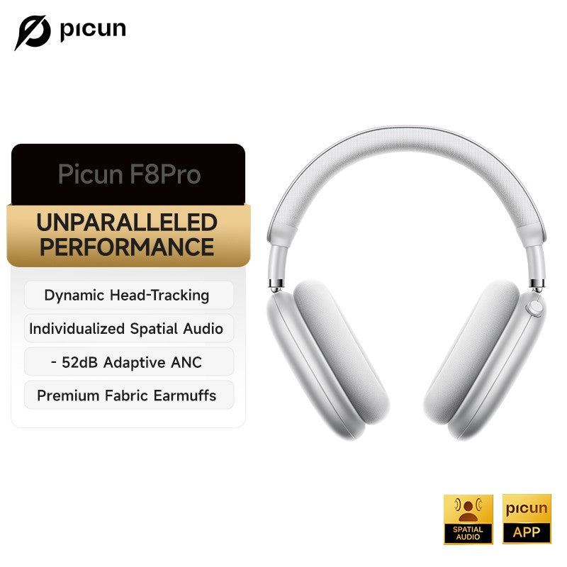 Picun F8 Pro ANC auriculares inalámbricos seguimiento de cabeza Audio espacial 3