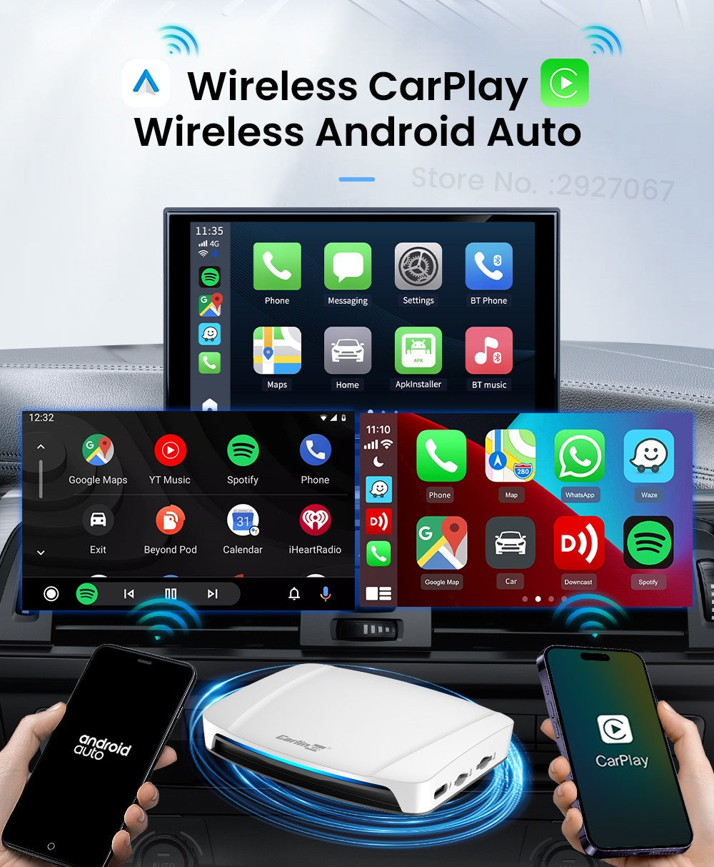Caja de transmisión de video y TV con Android 13 CarPlay Ai Box SDM660 6225 CarlinKit HDMI inalámbrico para coche OEM 8G + 128G