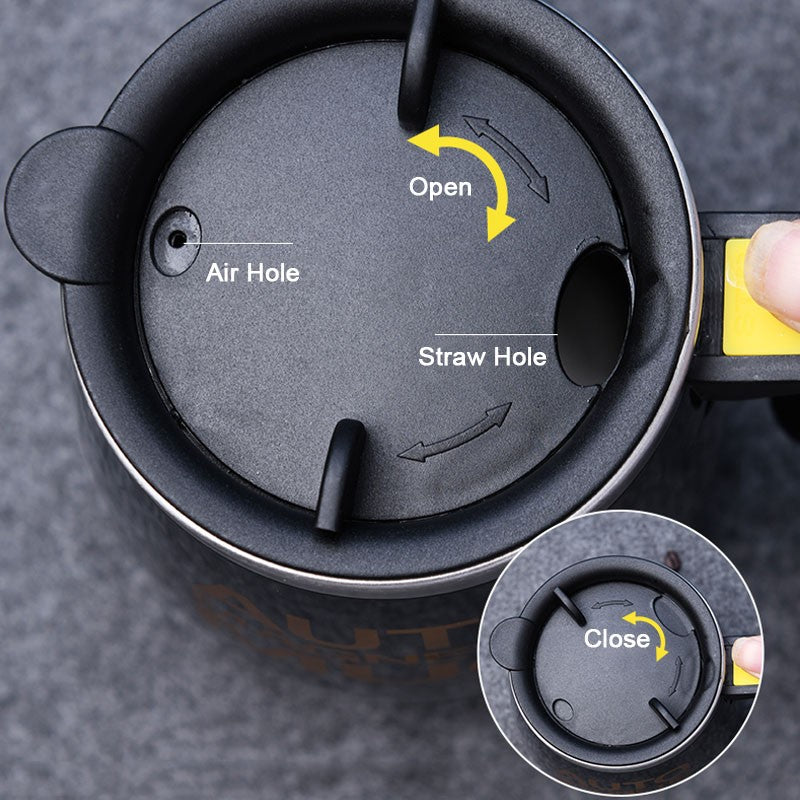 Taza magnética automática para mezclar café y leche, vaso de acero inoxidable 304, batidora creativa, mezclador inteligente, tazas térmicas, novedad