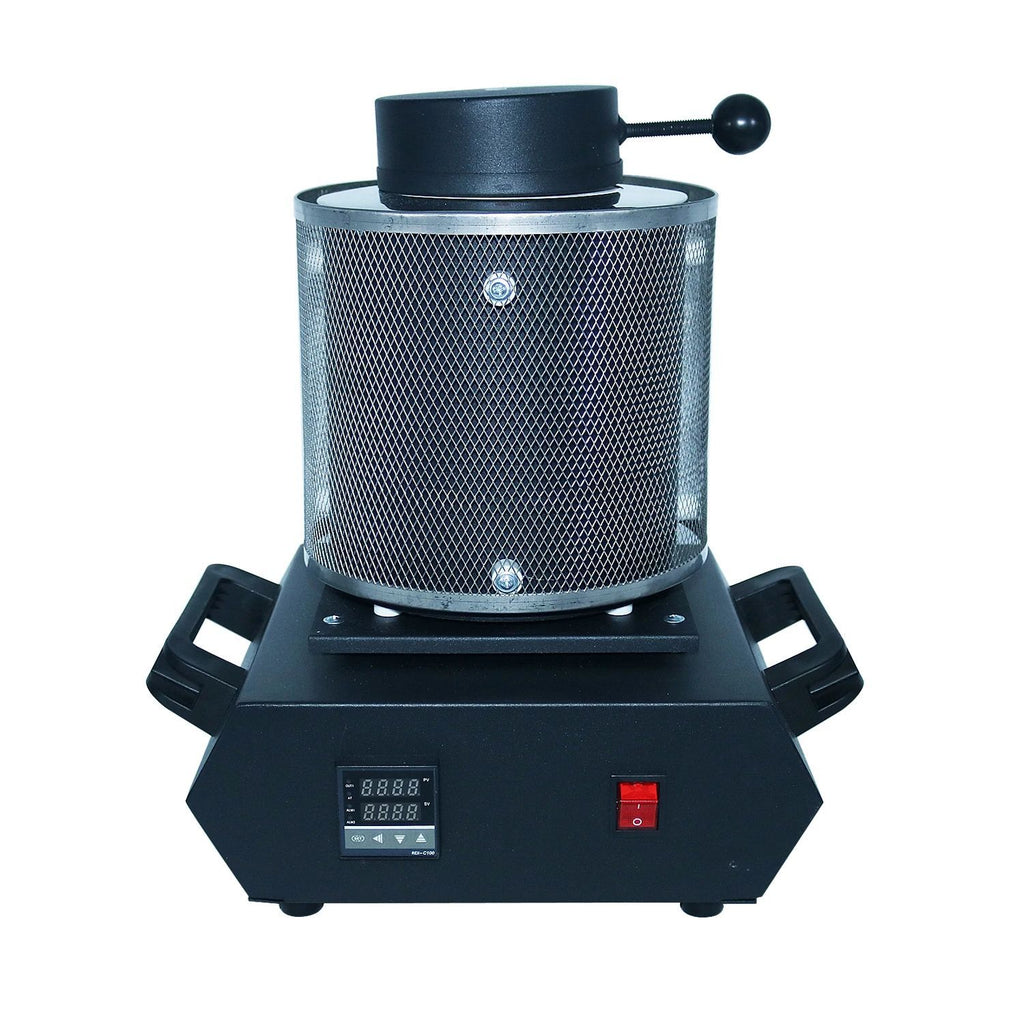 NIUPIKA-horno Digital de fusión de oro, 3KG, capacidad de calefacción, 2100W, fundición, refinación, herramienta de joyería de plata y metales preciosos