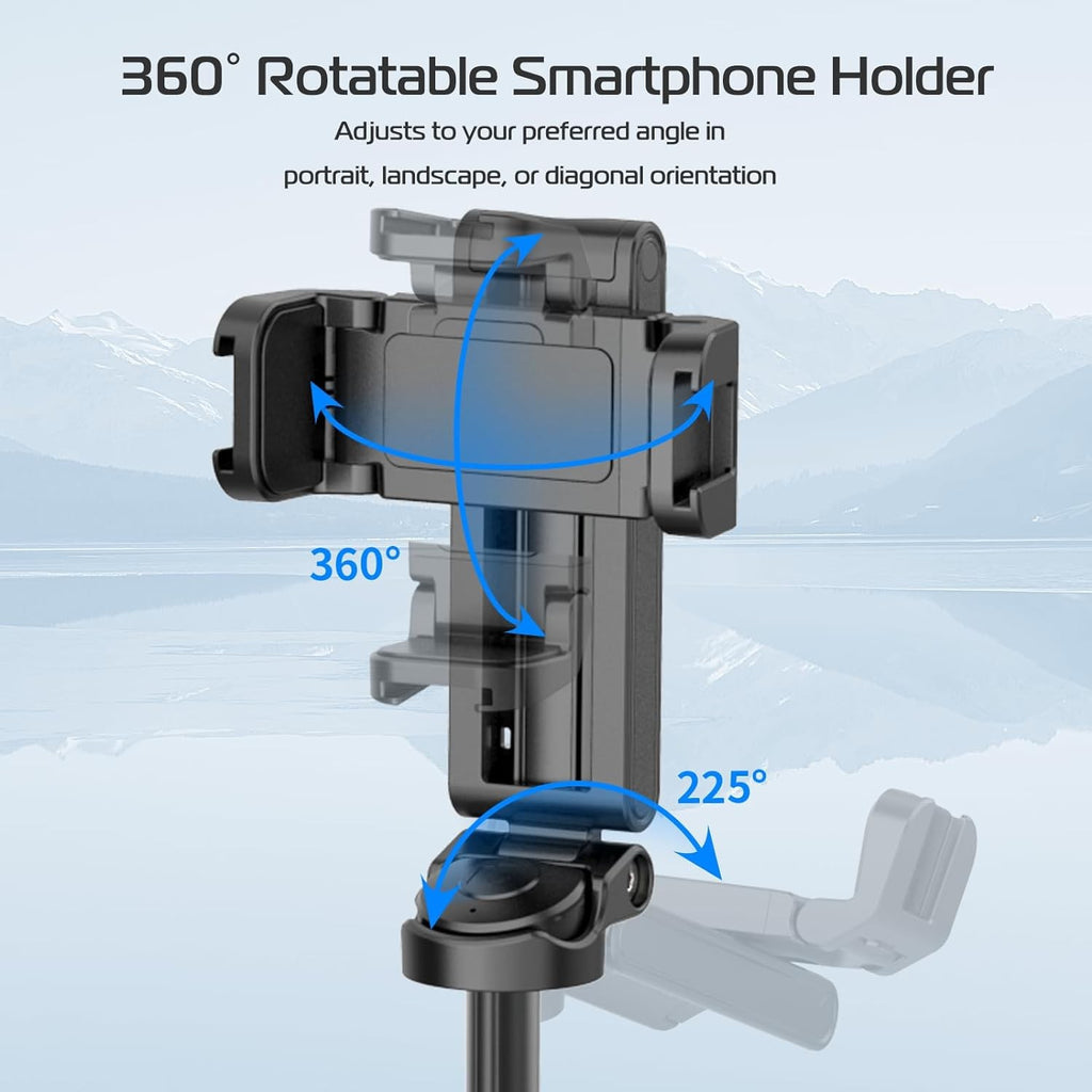 ULANZI JJ02 trípode para palo de Selfie trípode de teléfono con agarre extensible con control remoto desmontable 2 zapatos fríos tamaño de bolsillo Mini soporte para teléfono