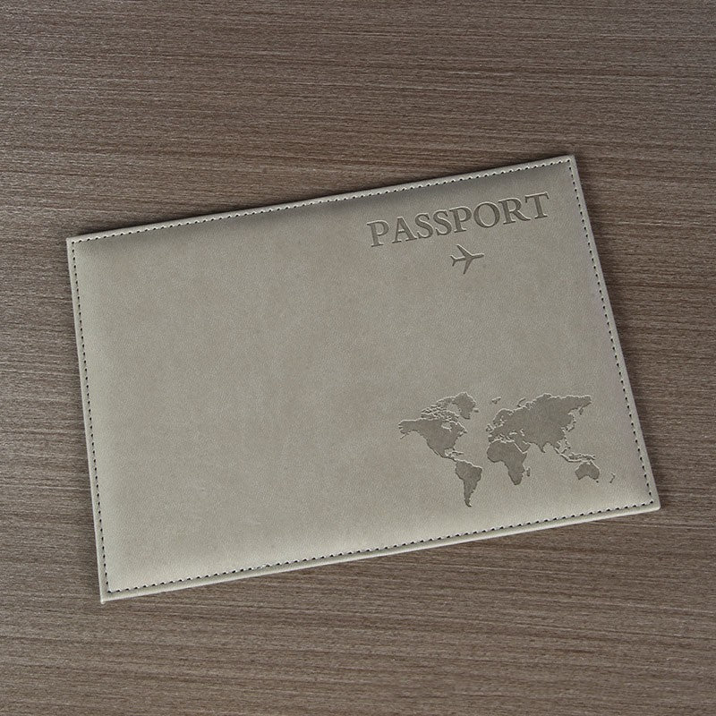 Amante el mapa del mundo cubierta de pasaporte estampado en caliente avión Simple mujeres hombres viaje pasaporte estuche protector moda regalo de boda