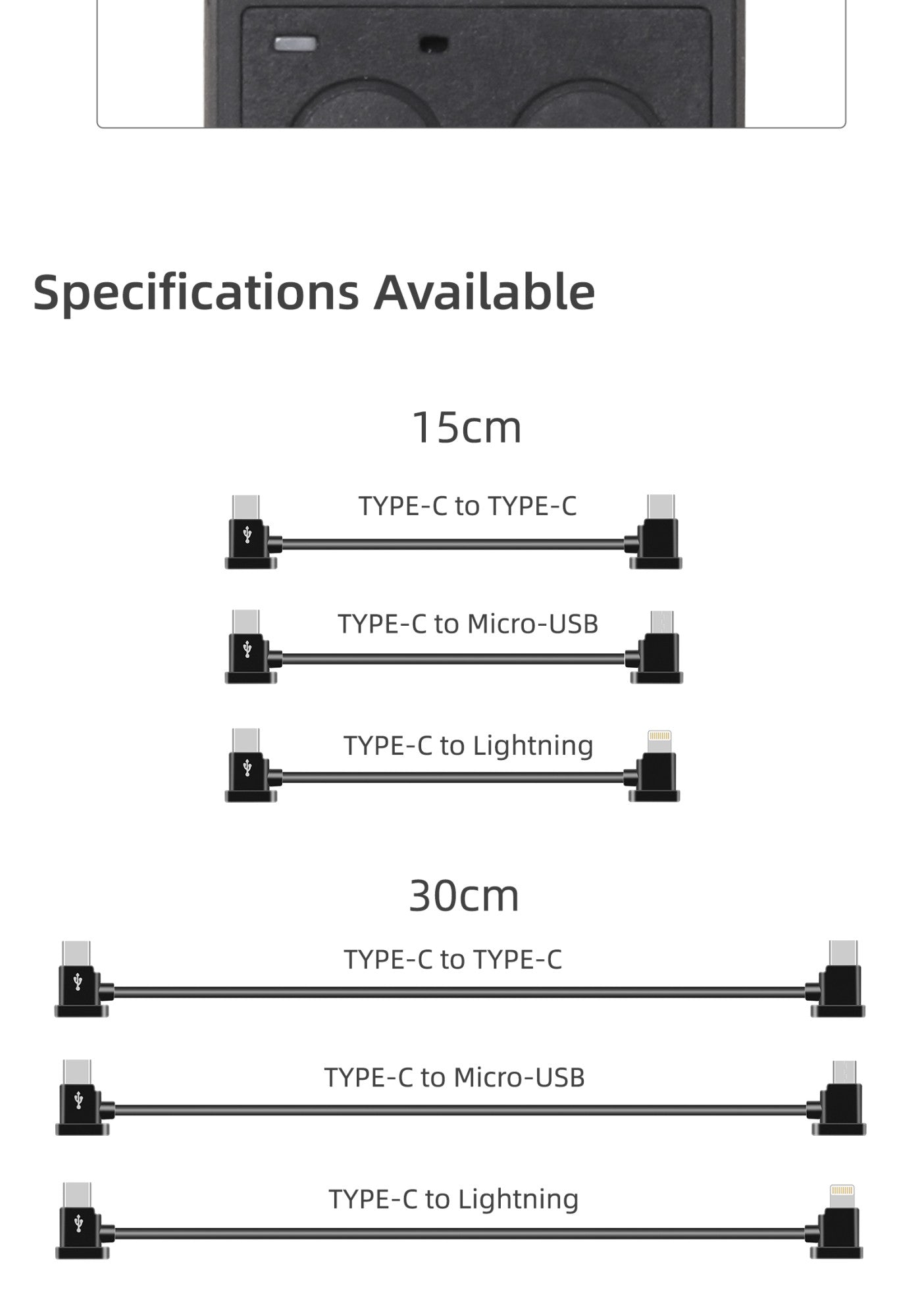 Cable de datos de Control remoto para Dron DJI Mini 3 Pro /Mavic 3/Mini 2 /Mavic Air 2/Air 2S, Cable de datos de Control remoto de RC-N1, IOS, Android, Micro tipo C