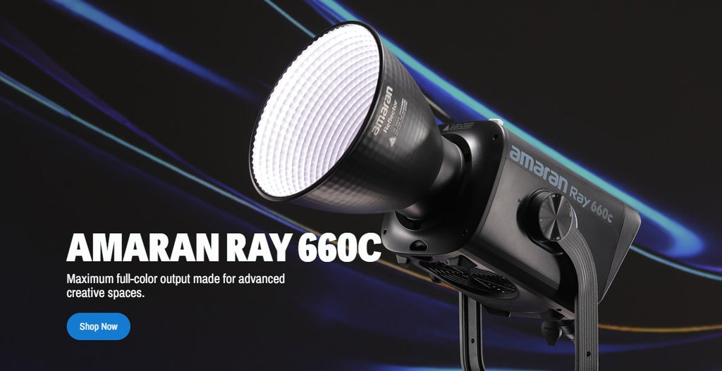 Amaran 300c luz de vídeo RGB COB 300c, montaje Bowen 2500K-7500K con G/M Hyper Reflector, Control por aplicación Aputure, do Brasil