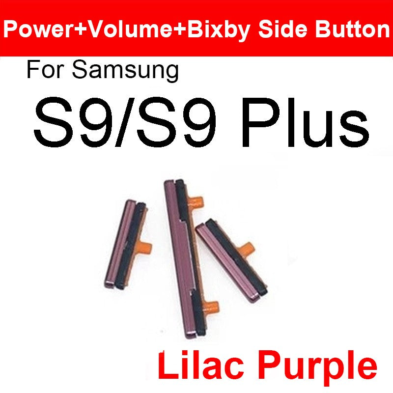 Volumen de encendido y apagado + botón Bixby para Samsung Galaxy S8 S9 S10 Plus, botón de tecla lateral para piezas de reparación Samsung Note 8