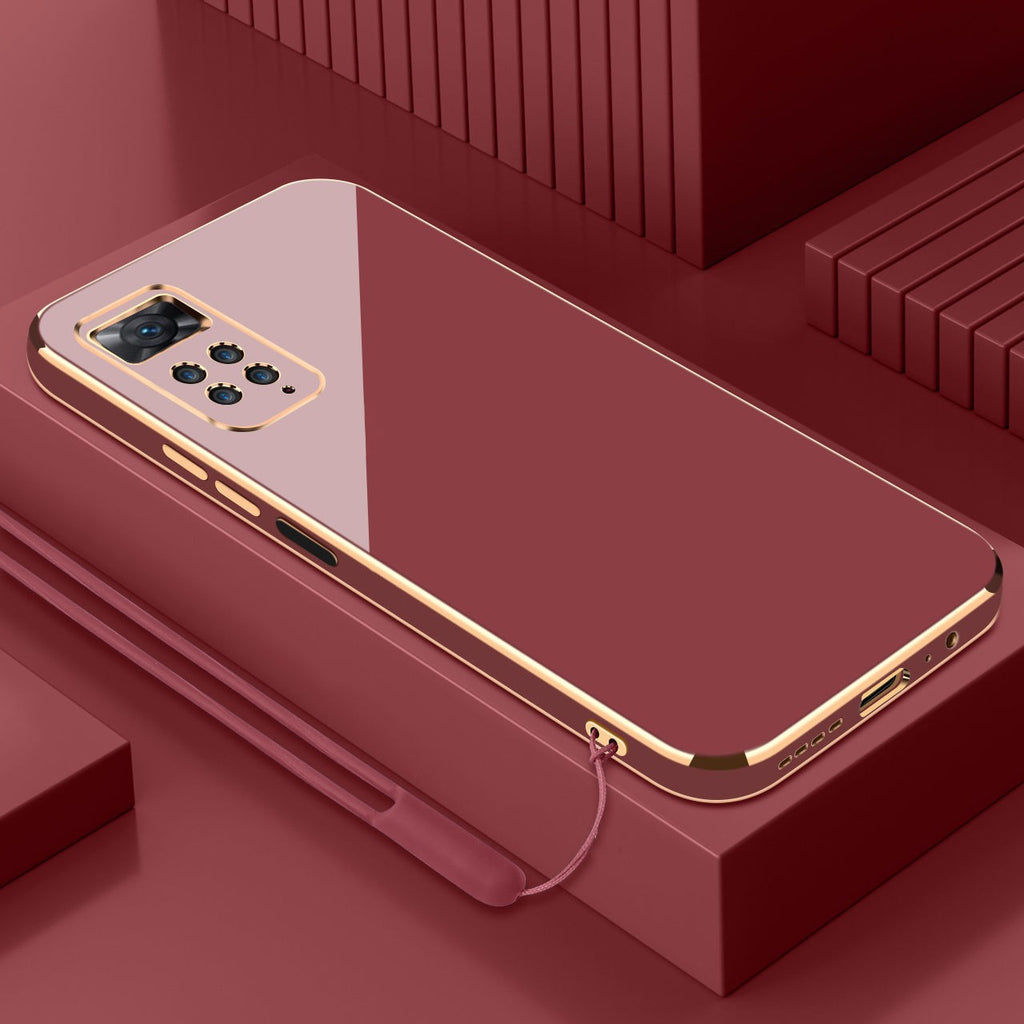 Para Xiaomi Redmi Note 11S funda Redmi Note 11 funda Redmi Note 11 4G funda de teléfono chapada cuadrada de lujo funda trasera a prueba de golpes