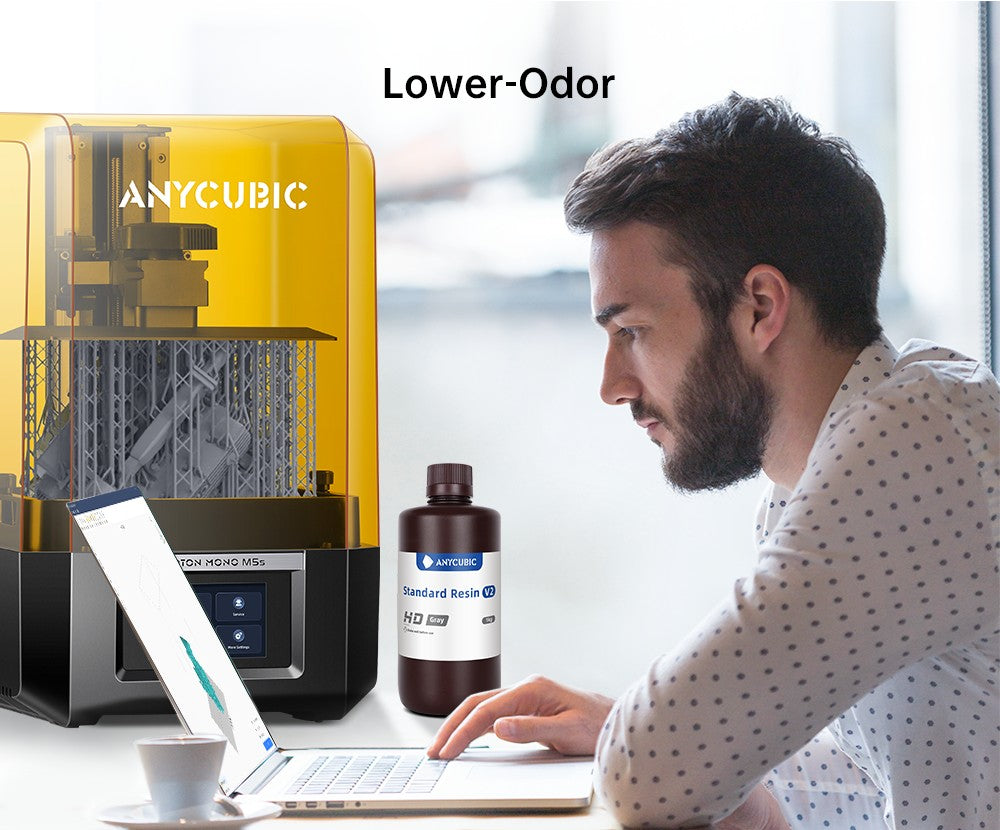 ANYCUBIC 5KG/10KG 405nm resina estándar UV/resina estándar V2 para impresora 3D Photon Mono 4 resina de impresión 3D resina sensible a los rayos UV