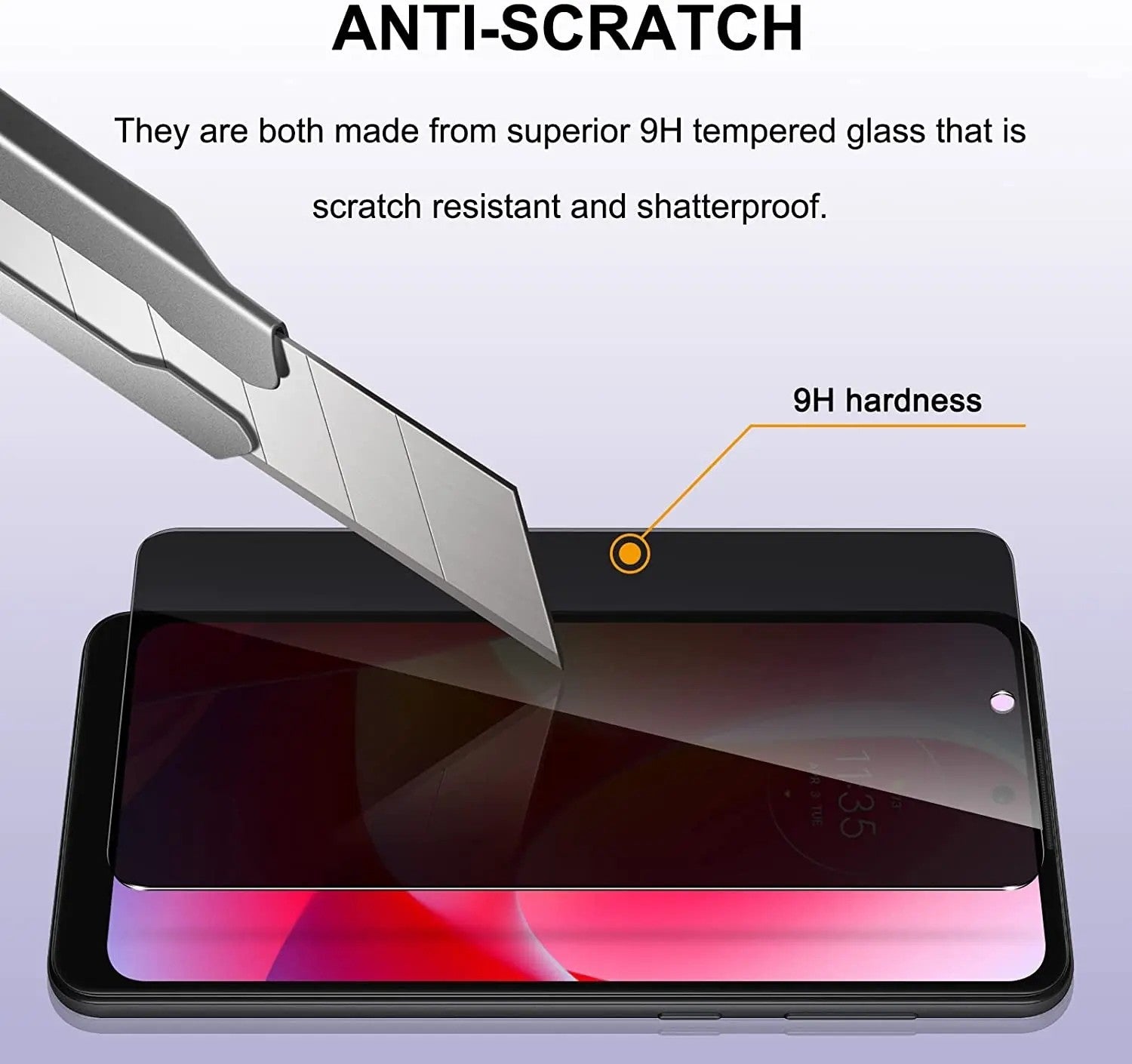 Protector de pantalla de vidrio templado para privacidad, antiespía, para MOTO G50 G84 G34 G54 G53Y G53J 5G Power G Stylus 5G 2023, 1-3 uds.