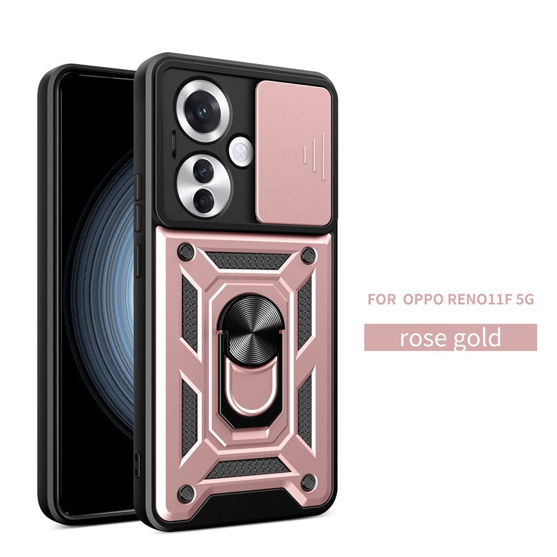 Funda para OPPO Reno11F 5G, Protector de cámara con lente deslizante, armadura a prueba de golpes, Coque para OPPO Reno11 F Reno 11F 11 F 5G