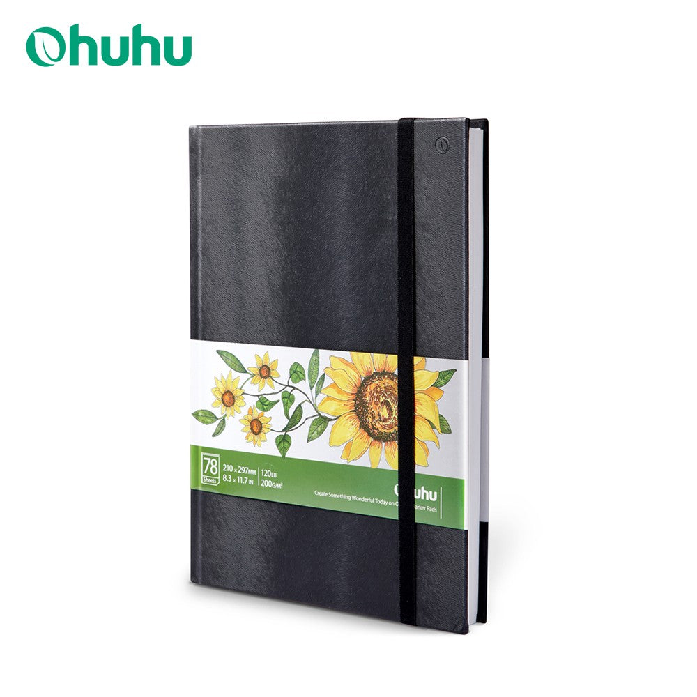 Ohuhu-alfombrillas marcadoras para bocetos de arte, cuaderno de tapa dura, pintura artística para estudiantes, libro de acuarelas, suministros escolares para bocetos de grafiti