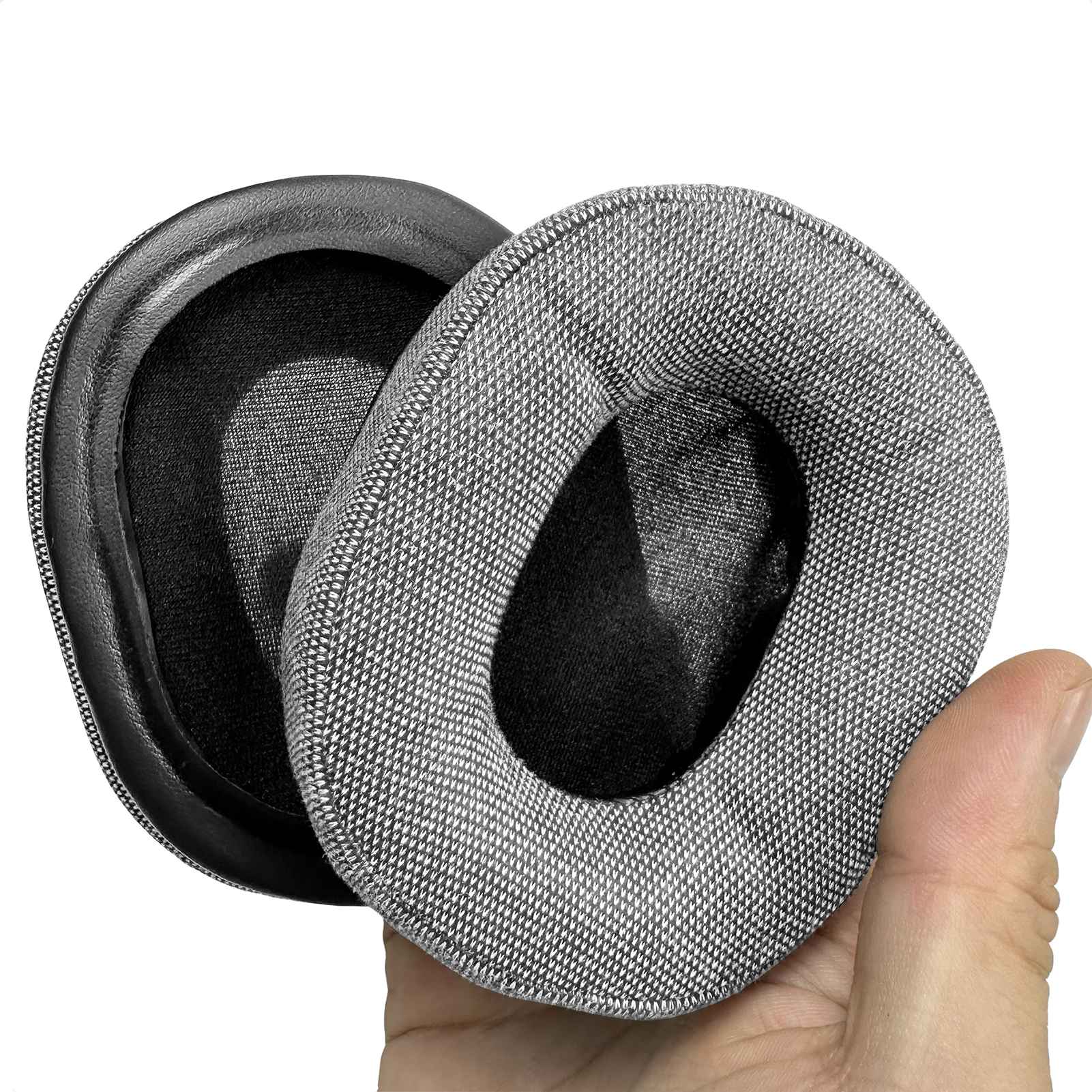 Nullkeai-almohadillas de repuesto para auriculares Anker Soundcore Life Q30 Q35 Q10 Q20, almohadillas de Gel refrescante, funda de malla, orejeras