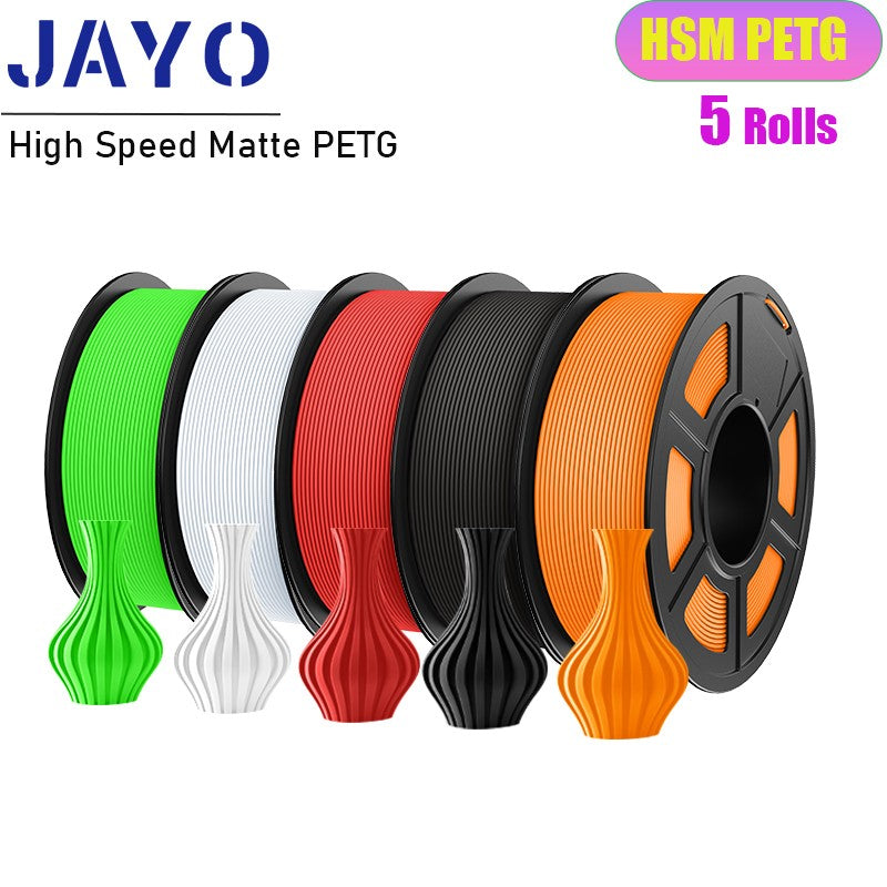 JAYO 5 rollos PLA/PLA Plus/petg/ABS/TPU/PLA meta/PLAYG/HS-PLA filamento de impresora 3D 1,75mm FDM materiales de impresora 3D para impresora 3D