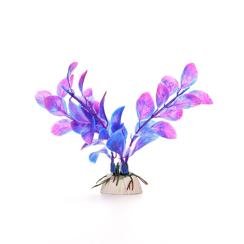 Planta de agua de plástico Artificial, decoraciones de Acuario, plantas de pecera, hierba, adorno de flores, decoración, accesorios acuáticos, 1 ud.