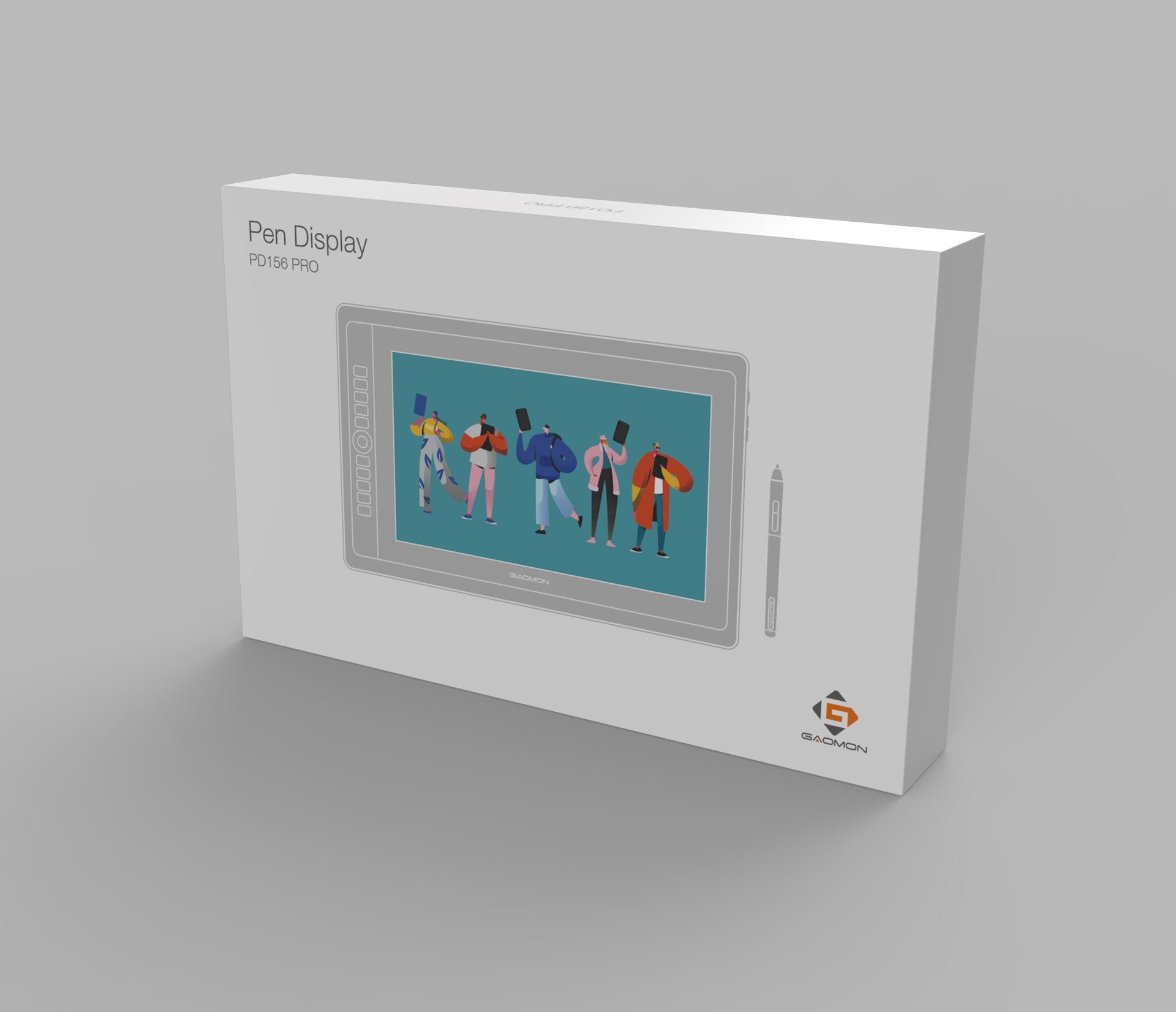 Pantalla gráfica GAOMON PD156PRO para dibujo, pantalla IPS HD totalmente laminada de 15,6 pulgadas con bolígrafo sin batería de 8192 niveles