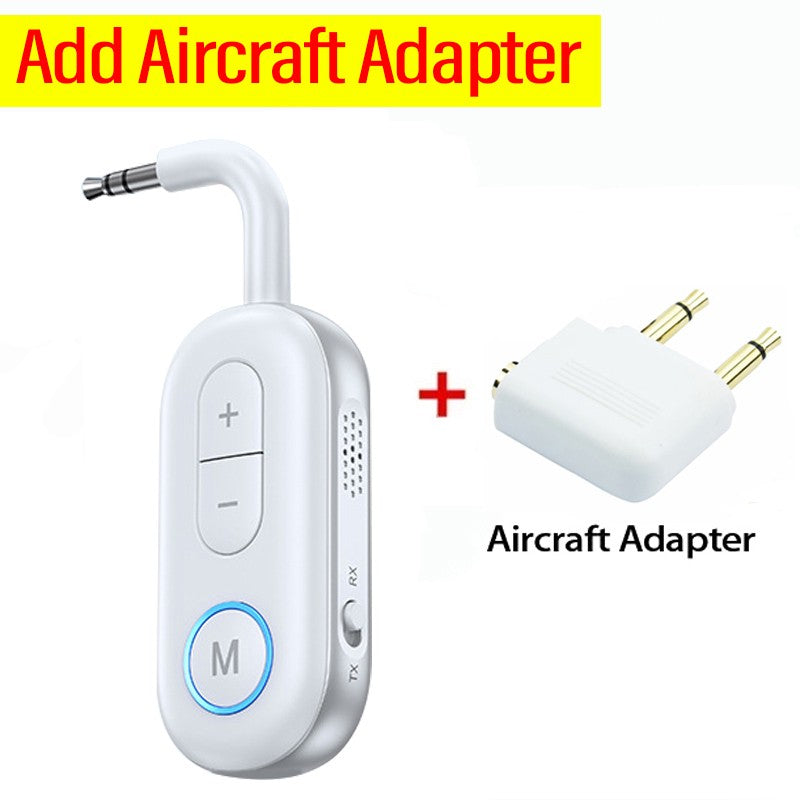 Transmisor receptor Bluetooth 5,3, conector auxiliar de 3,5mm, Dongle USB para avión, adaptador de Audio inalámbrico para TV, PC, auriculares, kit de altavoz para coche
