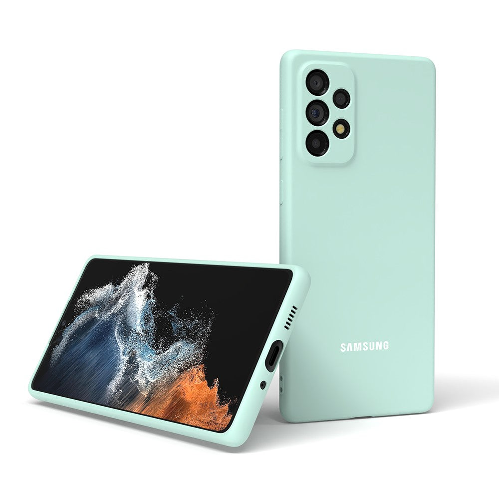 Para Samsung Galaxy A55 A73 A53 A33 A72 A52 A70 A50 A50S A12 funda trasera de silicona líquida para teléfono funda protectora