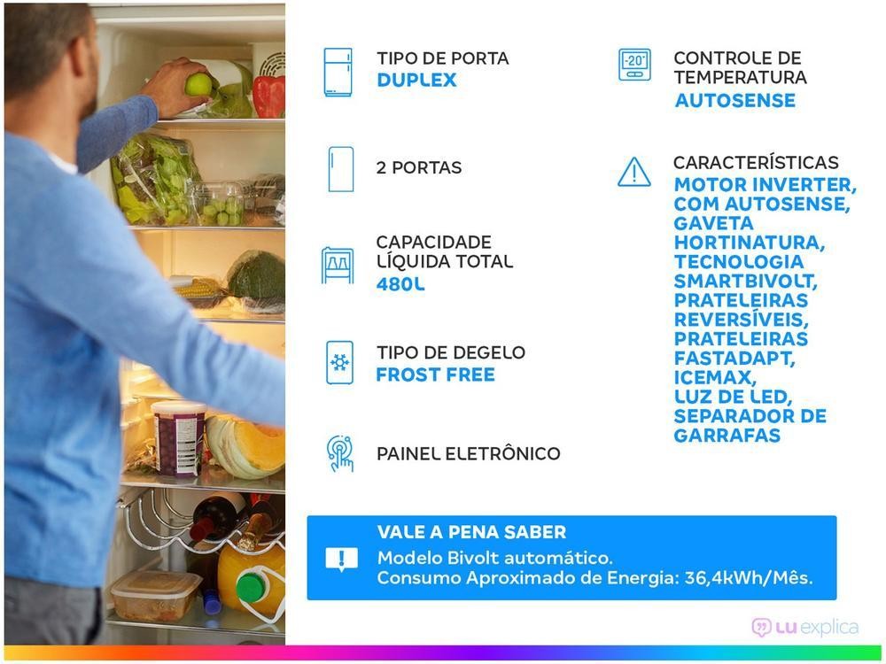 Refrigerador Electrolux sin escarcha Duplex blanco 480L eficiente IT70 Bivolt - Bivolt