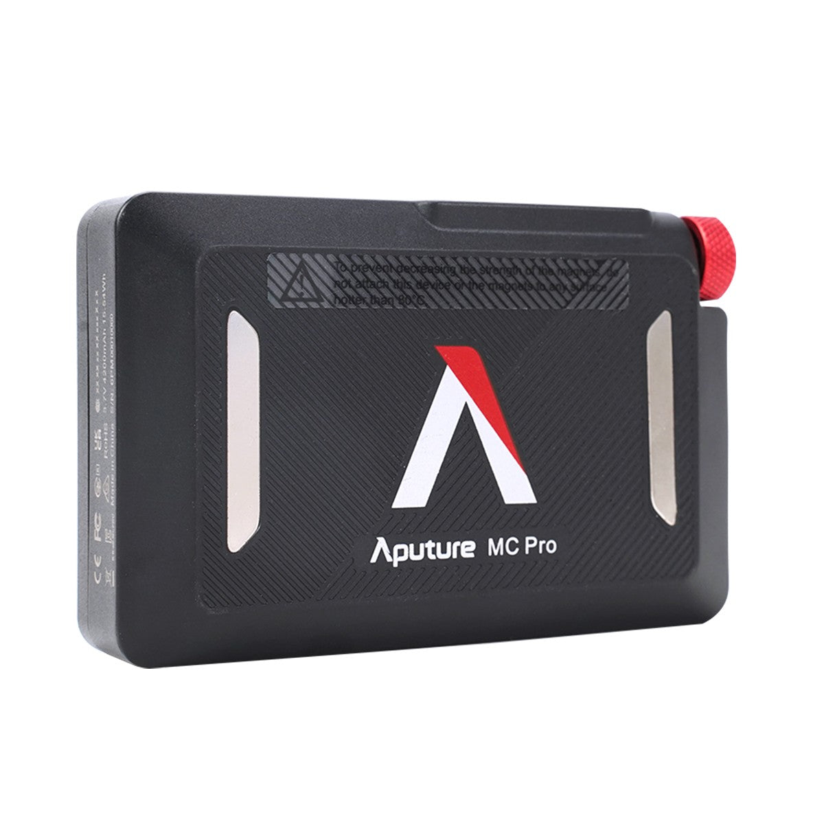 Aputure MC Pro RGBWW Luz LED, 2000K-10000K Soporte Atracción magnética Protección IP65 15 Efectos de luz incorporados Control por aplicación