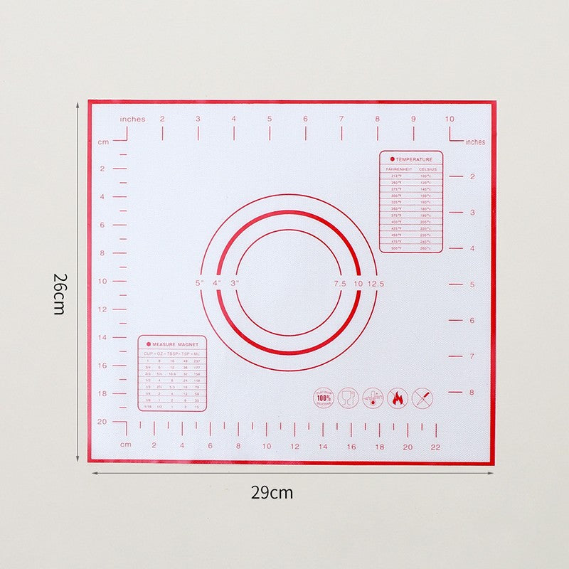 Almohadilla de silicona de 60/50/40cm, estera para hornear, hoja para amasar masa, estera para cocina, rollo de masa, Pizza, soporte antiadherente para masa grande