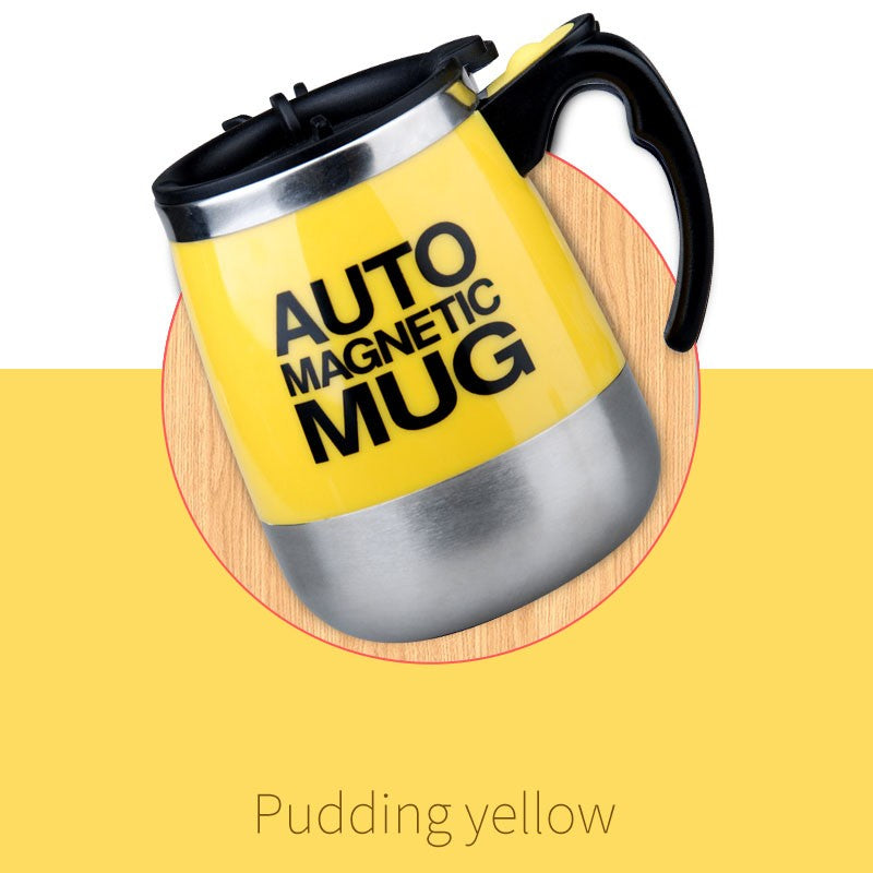 Taza magnética automática para mezclar café y leche, vaso de acero inoxidable 304, batidora creativa, mezclador inteligente, tazas térmicas, novedad