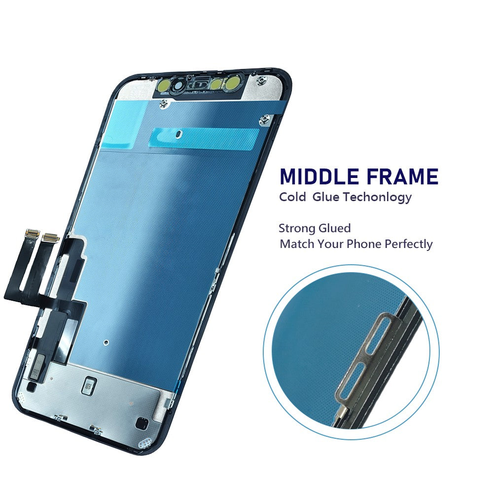 Pantalla OLED para iPhone 11 Pantalla LCD MONTAJE DE digitalizador con Pantalla táctil para iPhone 11 Reemplazo de Pantalla LCD