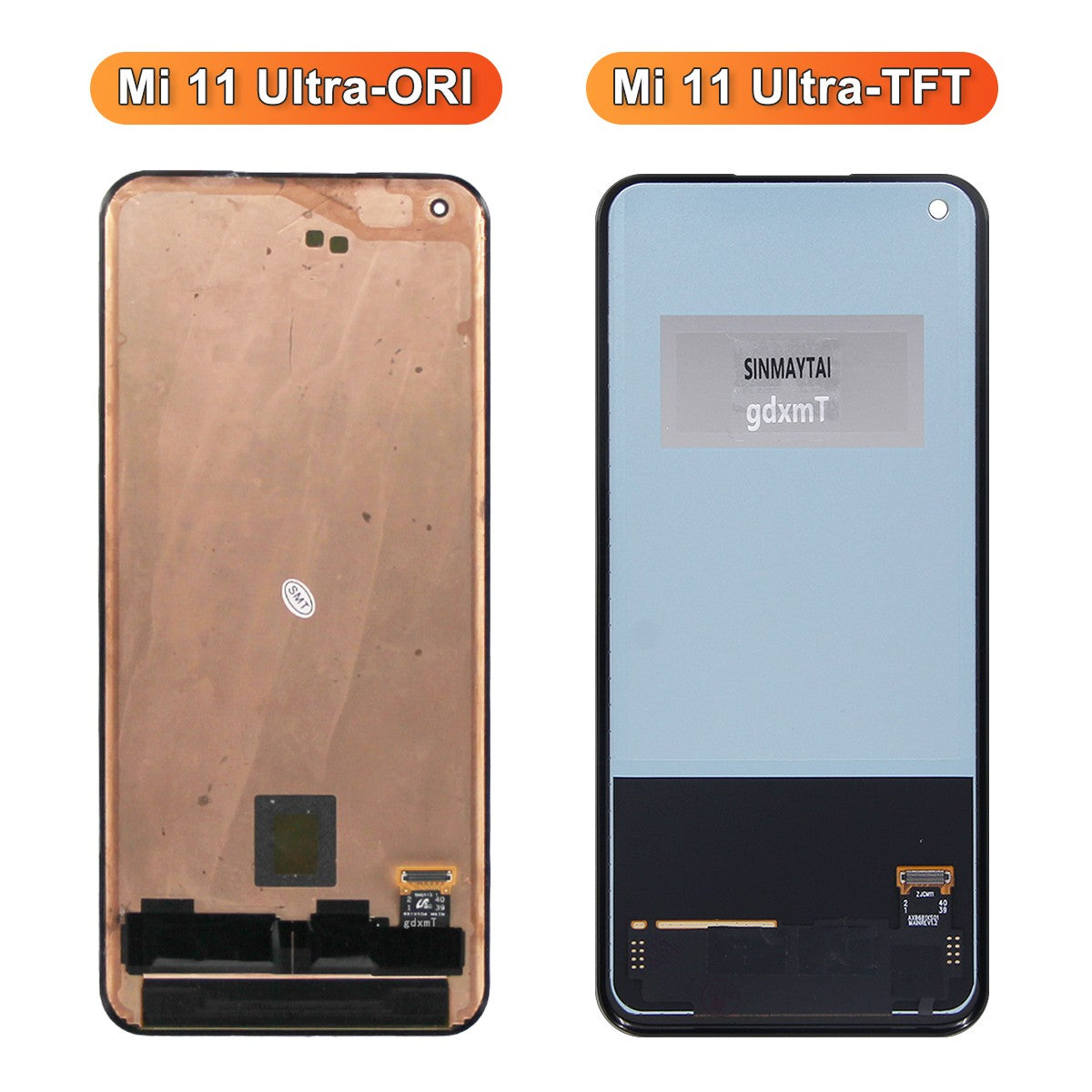Pantalla AMOLED de 6,81 pulgadas para Xiaomi Mi 11Ultra Mi 11 Pro, montaje de pantalla táctil LCD para Xiaomi Mi 11 Ultra M2102K1G con marco