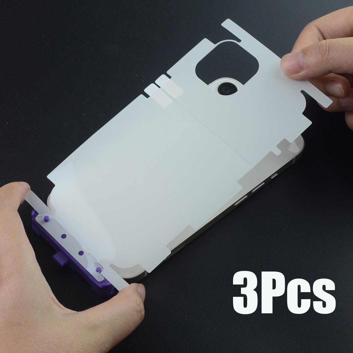 3 uds película protectora trasera de hidrogel para iPhone 16 15 12 13 14 pro max 12Mini 13Mini cubierta protectora de pantalla trasera bordes laterales