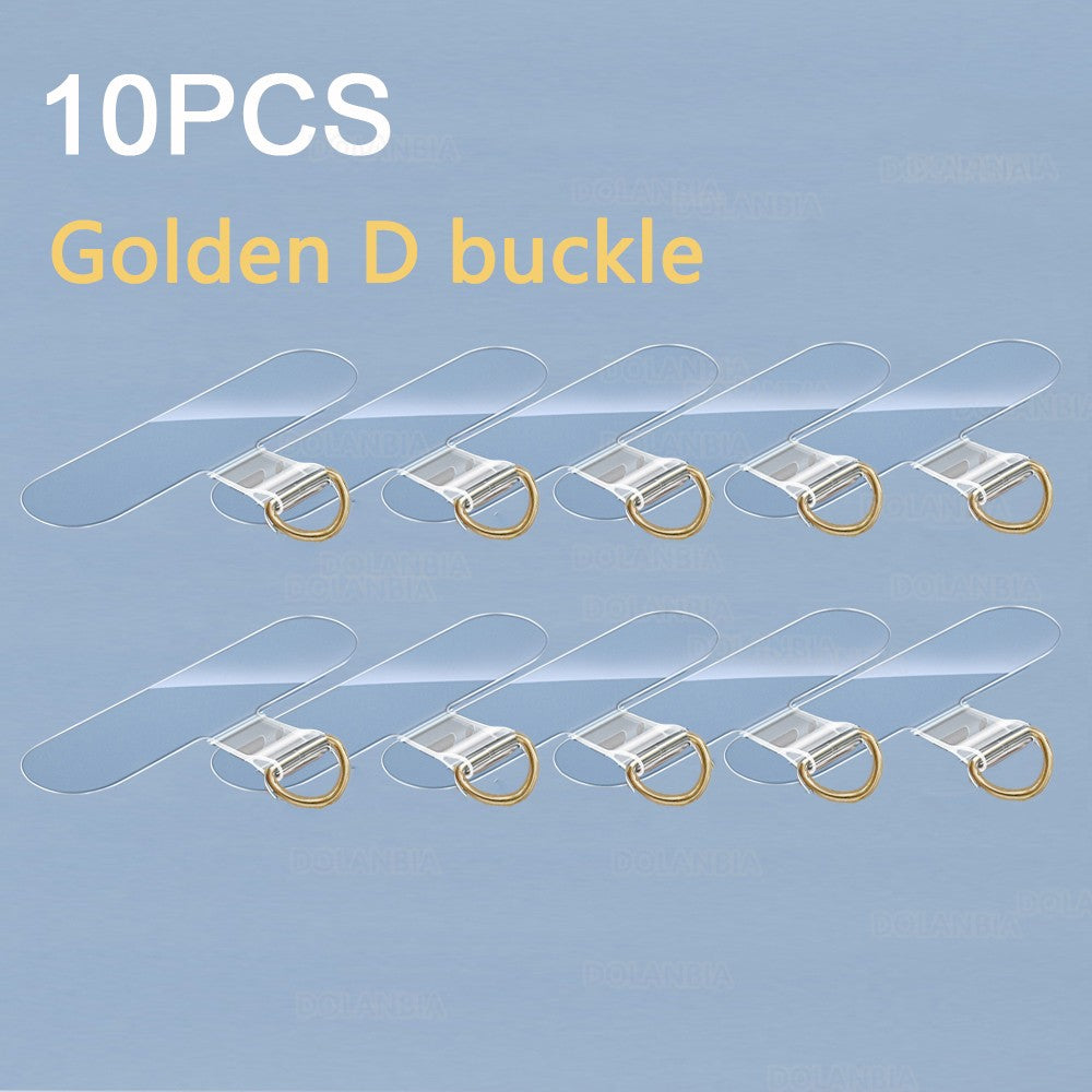 10/5 Uds. Accesorio de cordón transparente para teléfono móvil junta de Clip pestañas de sujeción flexibles parche de correa colgante antipérdida Universal para teléfono móvil