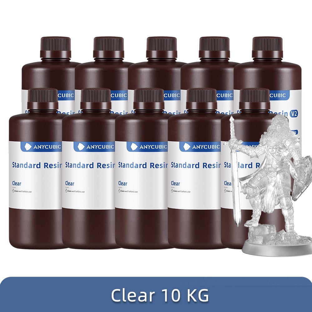 ANYCUBIC 5KG/10KG 405nm resina estándar UV/resina estándar V2 para impresora 3D Photon Mono 4 resina de impresión 3D resina sensible a los rayos UV