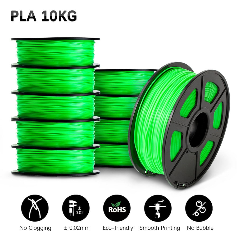 Filamento SUNLU 3D PLA/PLA PLUS de 10 kg (22 lb), 1.75 mm, Filamento para Impresora 3D, Ecológico y de Alta Resistencia