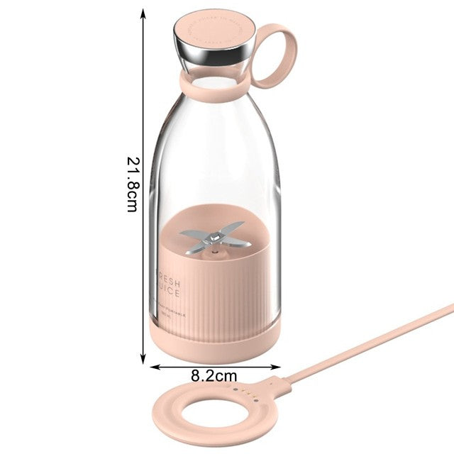 Exprimidor eléctrico portátil, minilicuadora Usb, extractores de frutas, batidos de alimentos, máquina multifunción para hacer jugo