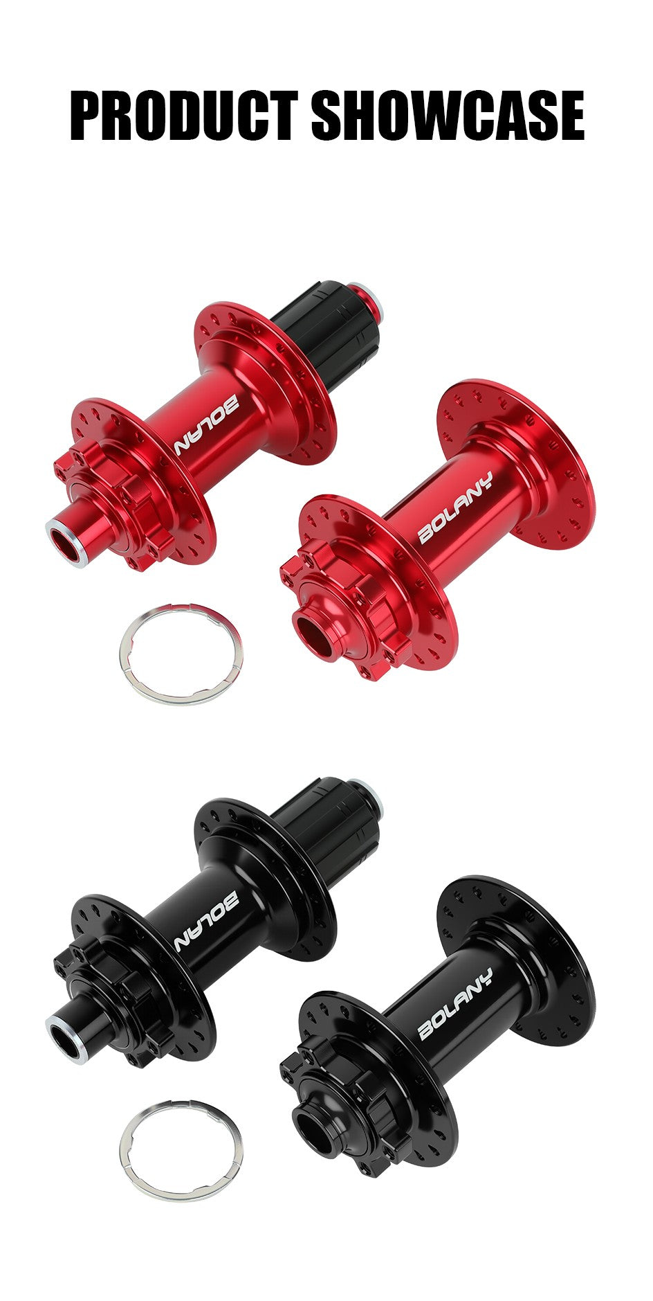 Enviado do Brasil BOLANY MTB Cubo Boost Cube MS 6 Pinos 110x15 Cubo Barulhento para Bicicleta de Montanha 32 Furos Cubo de Bicic