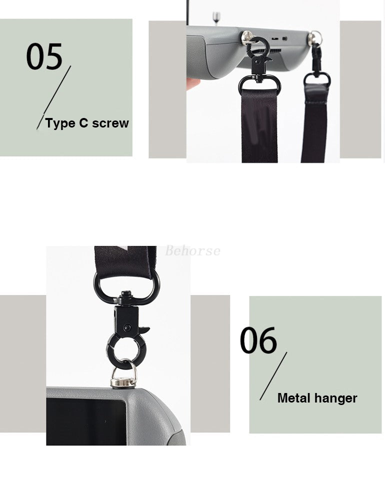 Correa para el cuello ajustable para control remoto DJI RC/RC 2/RC Pro, para DJI Mini 5 Pro/Mini 4 Pro 3/Neo/Flip/Air 3S/Mavic Drone