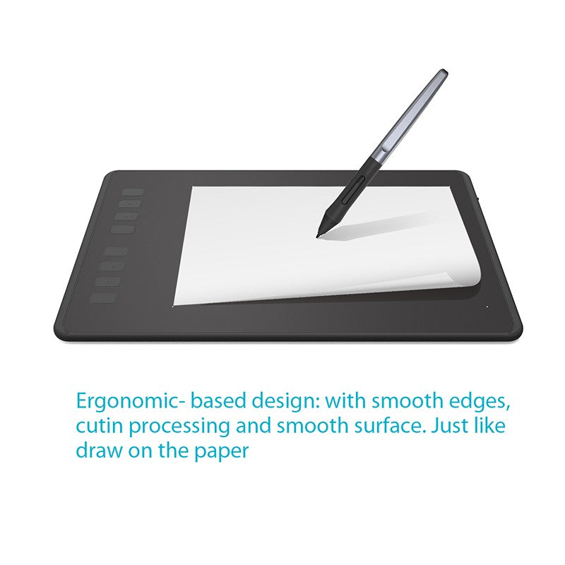 HUION-Tabletas gráficas H950P de 9 pulgadas, Tablet con bolígrafo de dibujo Digital, 8192 niveles, Stylus sin batería, función de inclinación, 8 teclas de presión