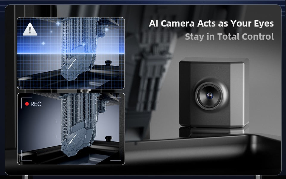 ELEGOO Mars 5 Ultra 9K MSLA Impresora 3D de resina con nivelación automática y cámara inteligente AI, tamaño de impresión de alta velocidad 153,36 × 77,76 × 165 mm
