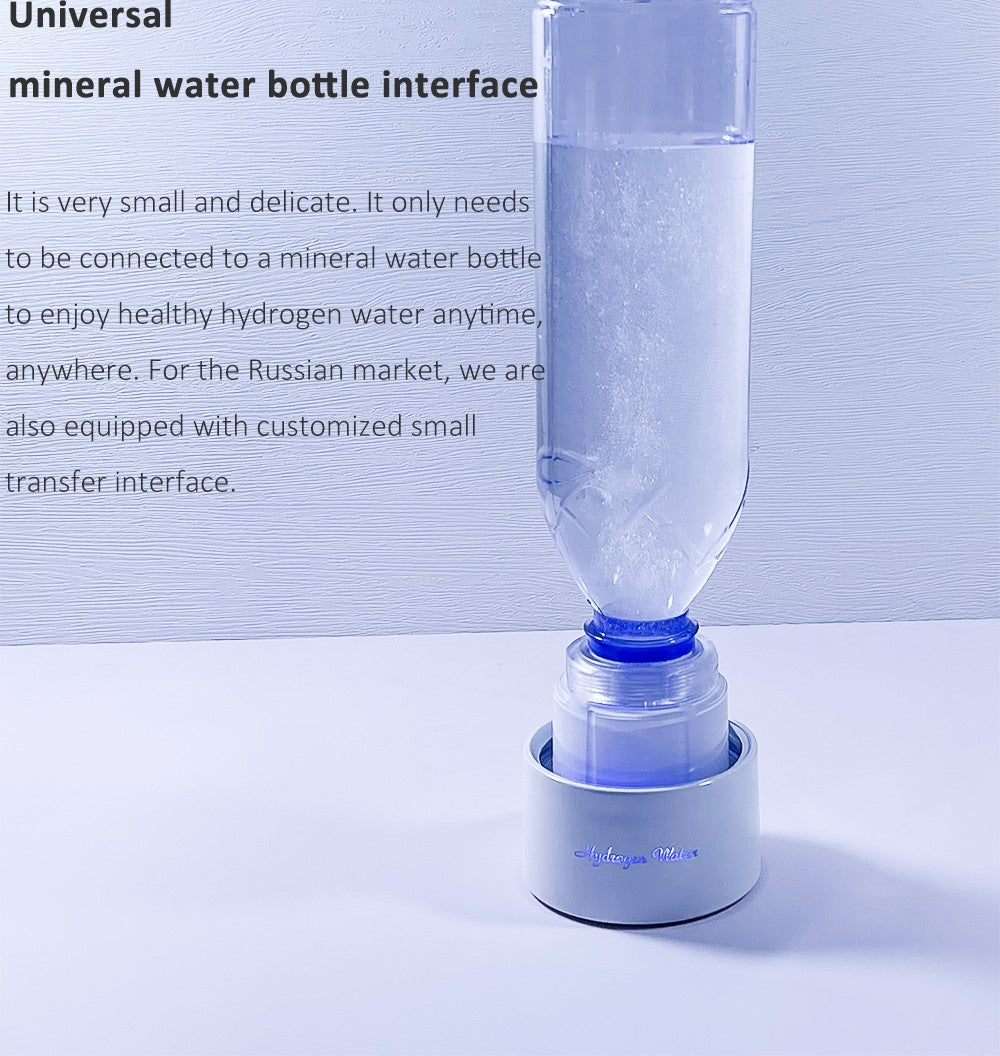 Generador de agua hidrogenada Bluevida de nuevo estilo deportivo SPE y PEM, H2 hasta 3000ppb y botella de agua hidrogenada con gran capacidad de batería