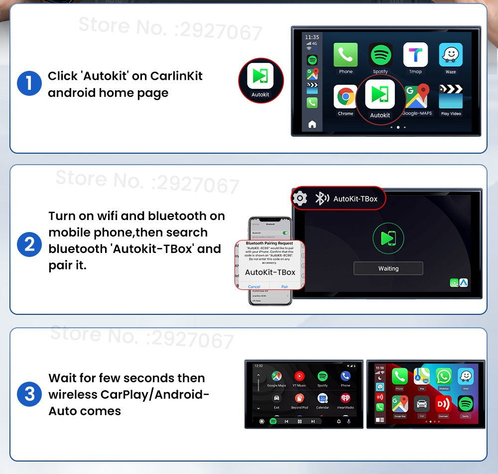 Caja de transmisión de video y TV con Android 13 CarPlay Ai Box SDM660 6225 CarlinKit HDMI inalámbrico para coche OEM 8G + 128G