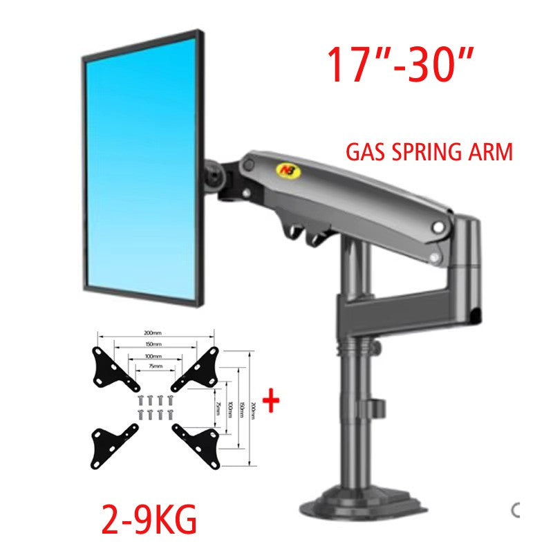 Nuevo soporte de monitor NB H100 con resorte de gas para monitores LCD LED de 17'-30', brazo articulado de movimiento completo para escritorio, soporte para TV, carga de 2-9 kg
