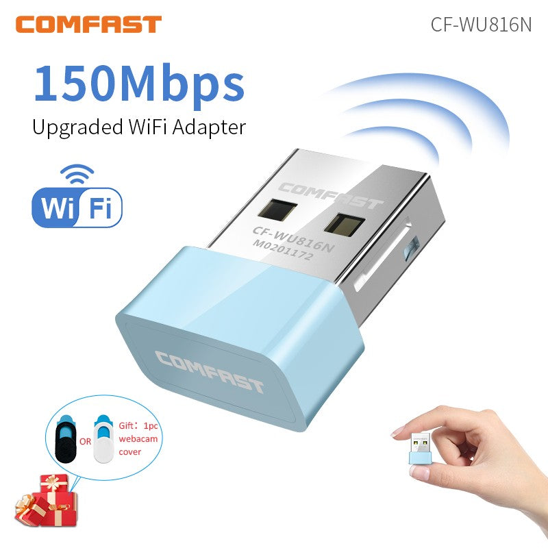 Adaptador Wifi USB Comfast 150M 2.4G USB 2.0 Mini Adaptador de Red WiFi para Escritorio y Portátil Receptor Wi-Fi Dongle Compatible con Win 7/8/10/11