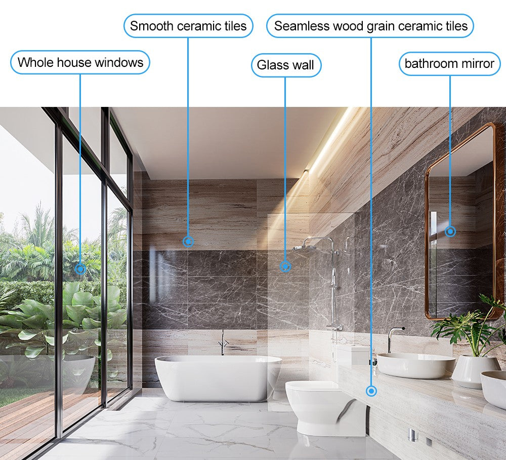(Código:HOT888)Robot Limpiador de Ventanas ABIR WD8, Doble Rociado de Agua, Memoria Inteligente, Alta Succión al Vacío, Sensor Láser, Robot de Limpieza de Cristales de Pared en el Hogar, Control por Aplicación