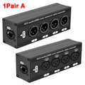 Cable extensor de audio RJ45 a XLR de 4 canales y 3 pines, extensor de señal de red DMX512 para iluminación de escenarios y estudio de grabación.