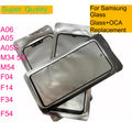 10 unids/lote para Samsung Galaxy A06 A05 A05S M34 M54 F04 F14 F34 F54 F55 C55 M55 Panel de pantalla táctil lente de cristal exterior frontal con OCA